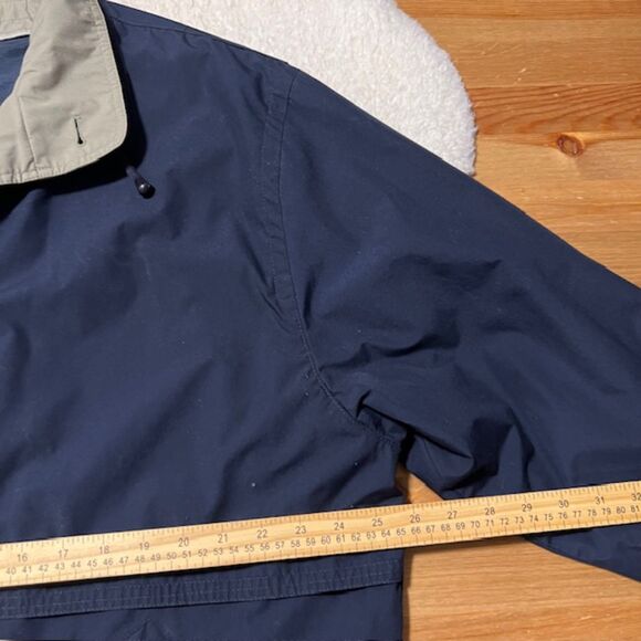 London Fog Mens Navy Blue Full Zip Windbreaker Jacket Size Large - Picture 11 of 12